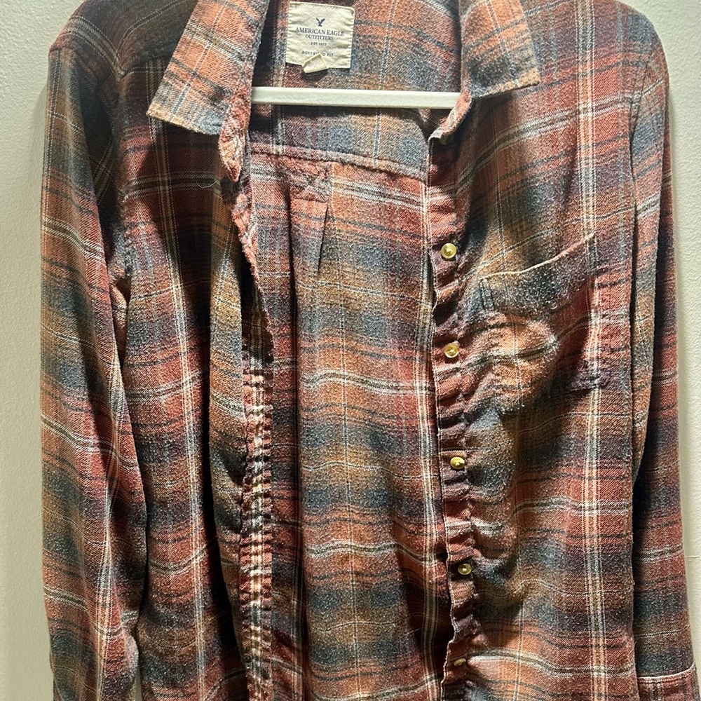 American Eagle Plaid Flannel Shirt